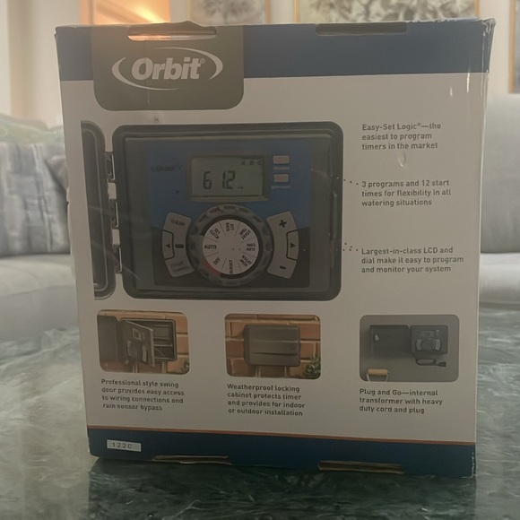 Orbit 4 Station Easy-Set Logic Sprinkler Timer Indoor/Outdoor - Picture 3 of 13